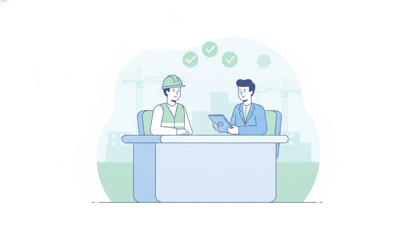 面接官が見ているポイントのイラスト