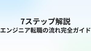 エンジニア転職の流れ【7ステップ】完全ガイド｜準備から内定まで